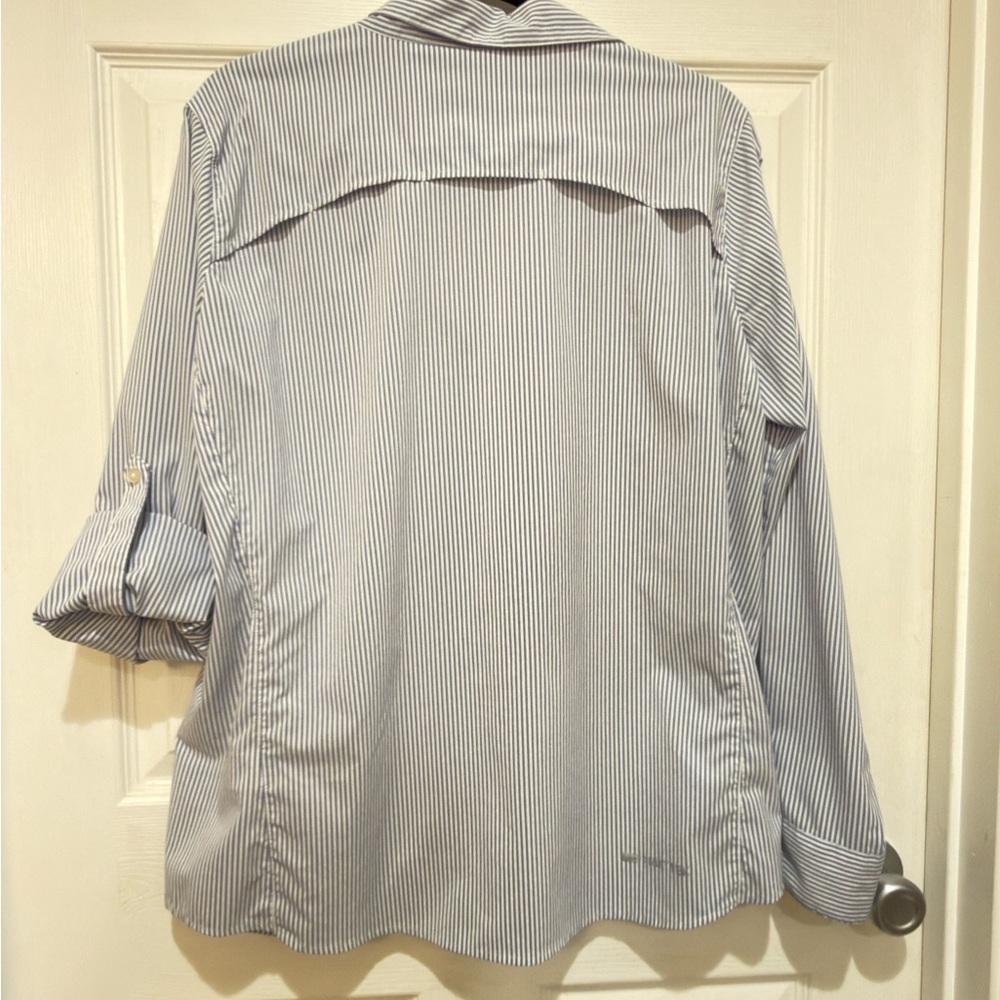 Pair of Women’s Ariat VentTek Blue & White Shirts XL - Picture 10 of 13